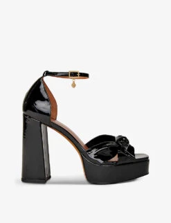 Maje Fraknot Platform Patent Leather Sandals