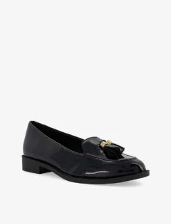 Dune Global Tassel-embellished Patent Faux-leather Loafers 9 Dune Global Tassel-embellished Patent Faux-leather Loafers -Dune Shop R04195293 BLACKPATENTSYNTHETIC ALT02