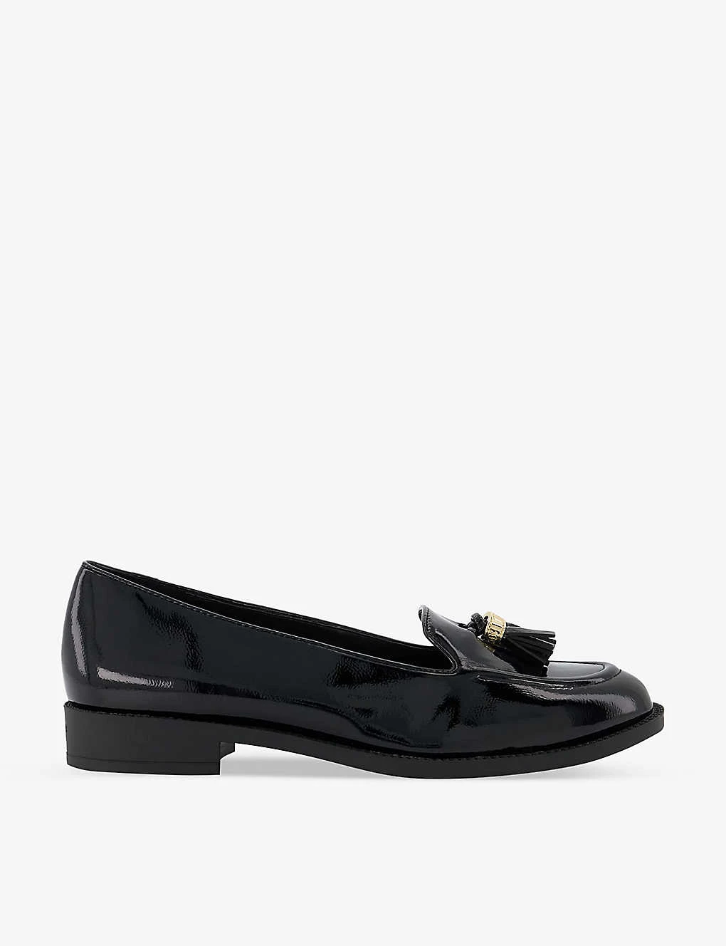 Dune Global Tassel-embellished Patent Faux-leather Loafers 3 Dune Global Tassel-embellished Patent Faux-leather Loafers