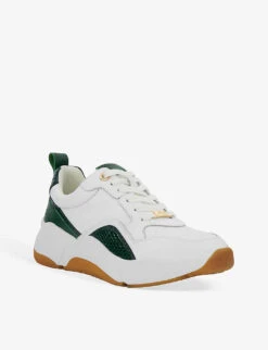 Dune Eagerly Chuncky-sole Leather Runner Trainers -Dune Shop R04195306 GREENLEATHER ALT02