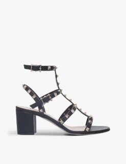 Valentino Garavani Rockstud Leather Heeled Sandals