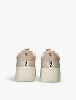 KG Kurt Geiger Leslie Side-zip Faux-leather Low-top Trainers -Dune Shop R04199504 BLUSH ALT03