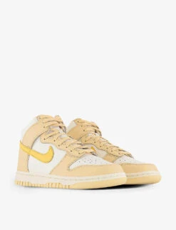 Nike Dunk Hi Leather High-top Trainers 8 Nike Dunk Hi Leather High-top Trainers -Dune Shop R04200199 VANILLAGOLDSAIL ALT02