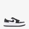 Air Jordan 1 Elevate Platform-sole Leather Low-top Trainers -Dune Shop R04200515 WHITEBLACKWHITE M