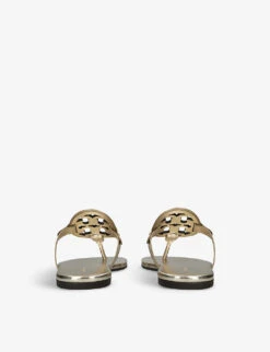 Tory Burch Miller Logo-plaque Leather Sandals -Dune Shop R04201822 GOLD ALT03
