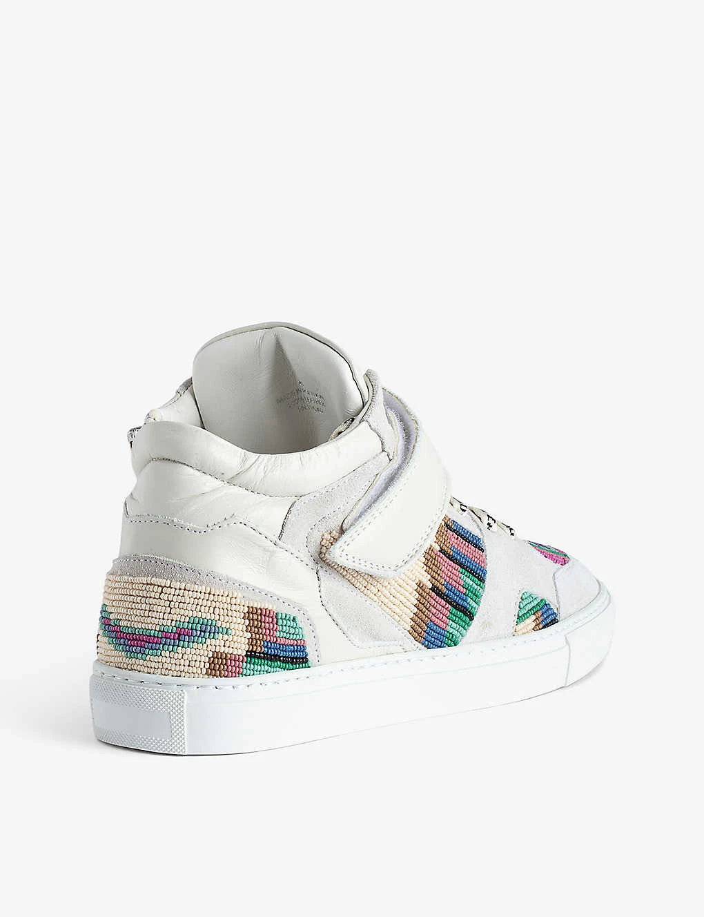 Zadig & Voltaire ZV1747 Mid Flash Bead-embellished Leather Mid-top Trainers 6 Zadig & Voltaire ZV1747 Mid Flash Bead-embellished Leather Mid-top Trainers - Image 4