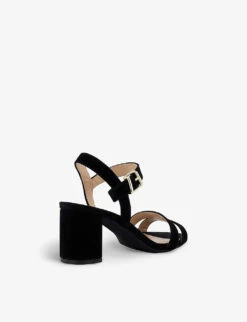 Dune Merisa Two-strap Suede Heeled Sandals 9 Dune Merisa Two-strap Suede Heeled Sandals -Dune Shop R04204286 BLACKSUEDE ALT03