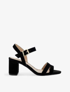 Dune Merisa Two-strap Suede Heeled Sandals