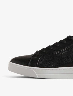 Ted Baker Artioli Logo-print Faux-leather Low-top Trainers -Dune Shop R04208268 BLACK ALT02