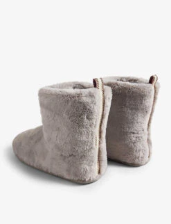 Ted Baker Hamony Ankle-high Faux-fur Slipper Boots -Dune Shop R04208280 LTGREY ALT02