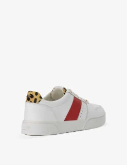 Dune Elysium Contrast-panel Leather Low-top Trainers 9 Dune Elysium Contrast-panel Leather Low-top Trainers -Dune Shop R04208328 REDLEATHER ALT03