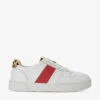 Dune Elysium Contrast-panel Leather Low-top Trainers -Dune Shop R04208328 REDLEATHER M